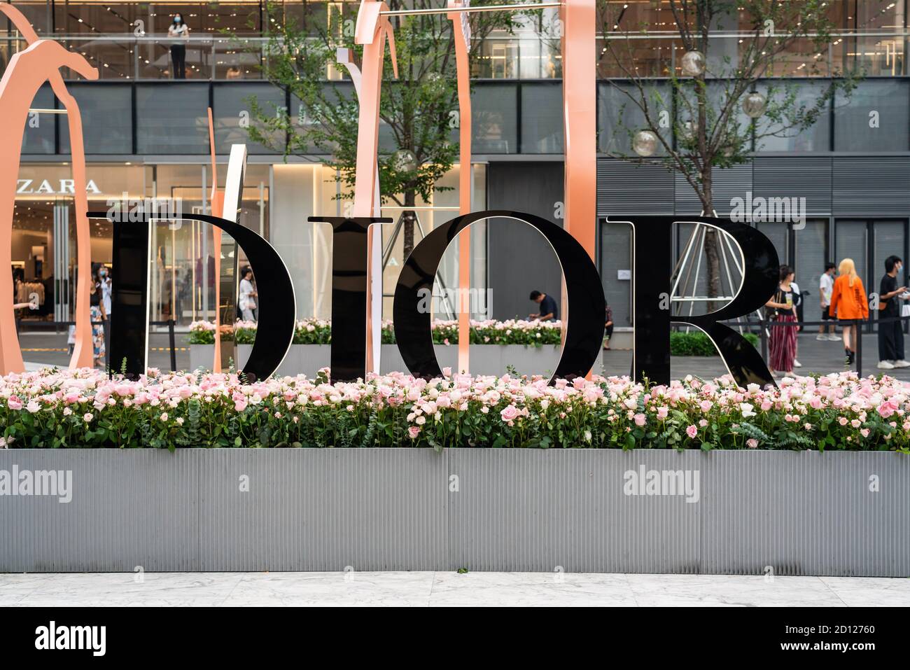 French luxury goods company Christian Dior logo seen in Shenzhen