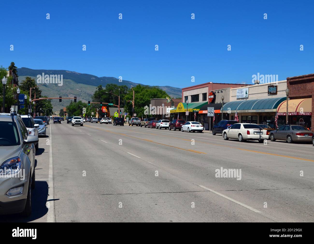 Wyoming - Cody Main Street Stock Photo