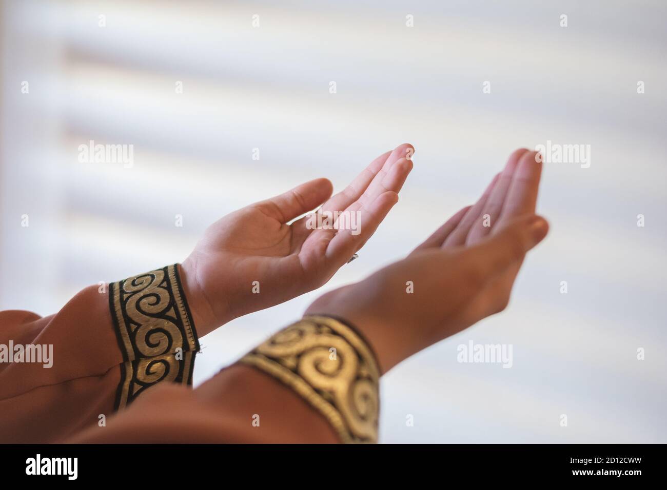 Islamic Dua Concept. Female hands.Peaceful spiritual moments. Hand ...