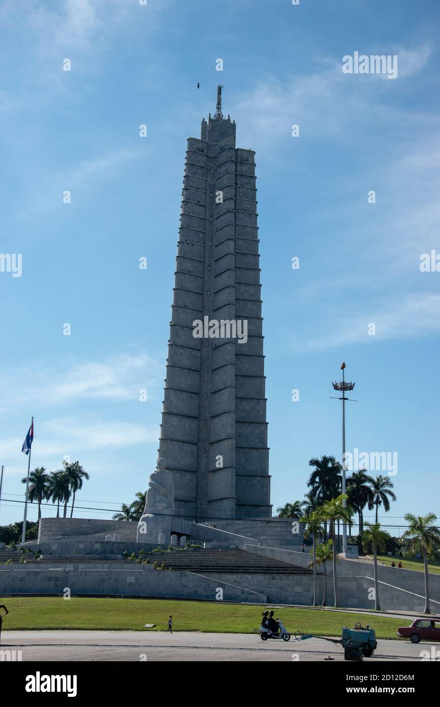 November 24, 2018. The José Martí Memorial (Spanish: Monumento a José Martí) by Revolution Plaza, Havana, Cuba. Stock Photo
