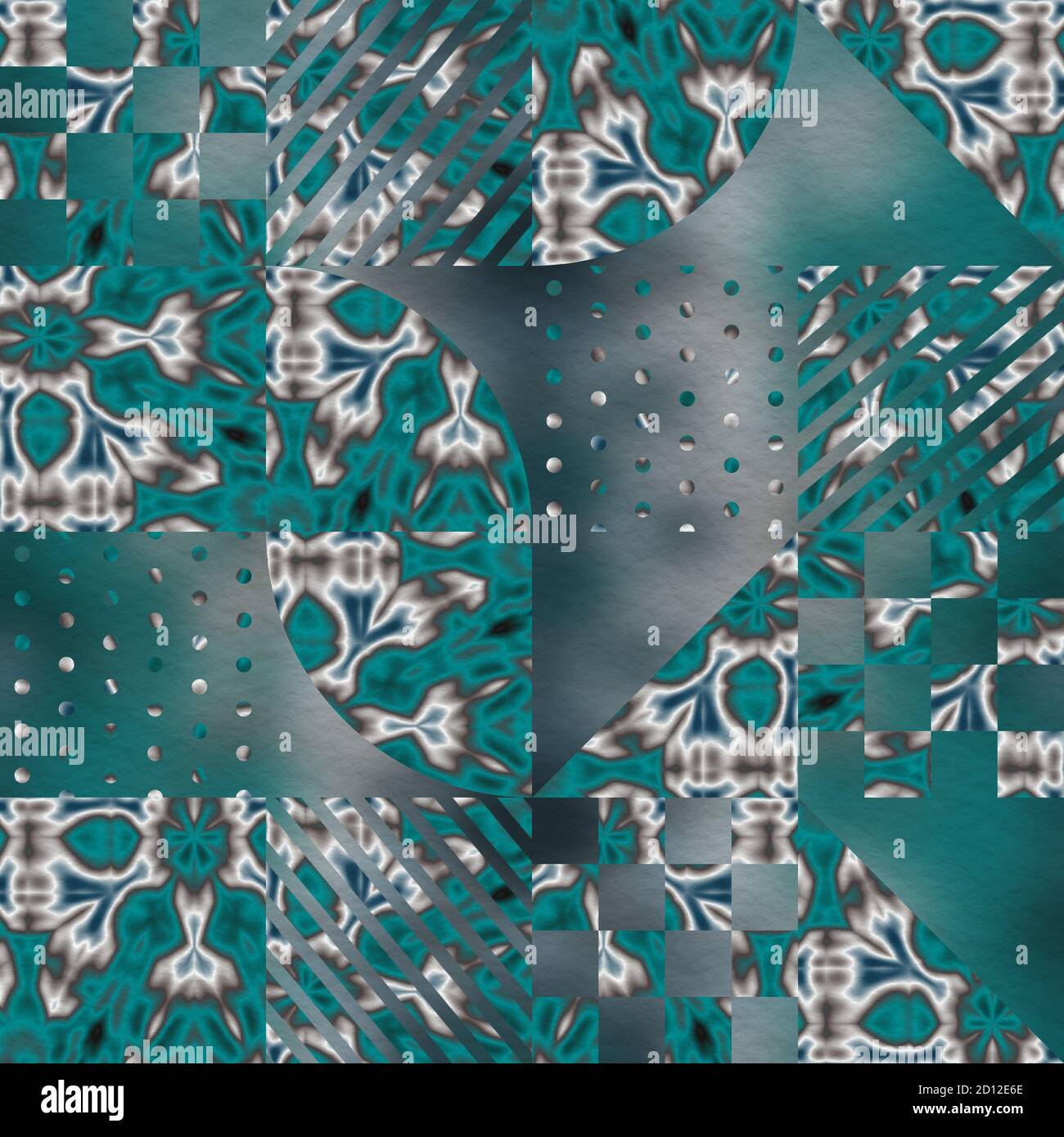 Hip random geo pattern on blurry background Stock Photo - Alamy