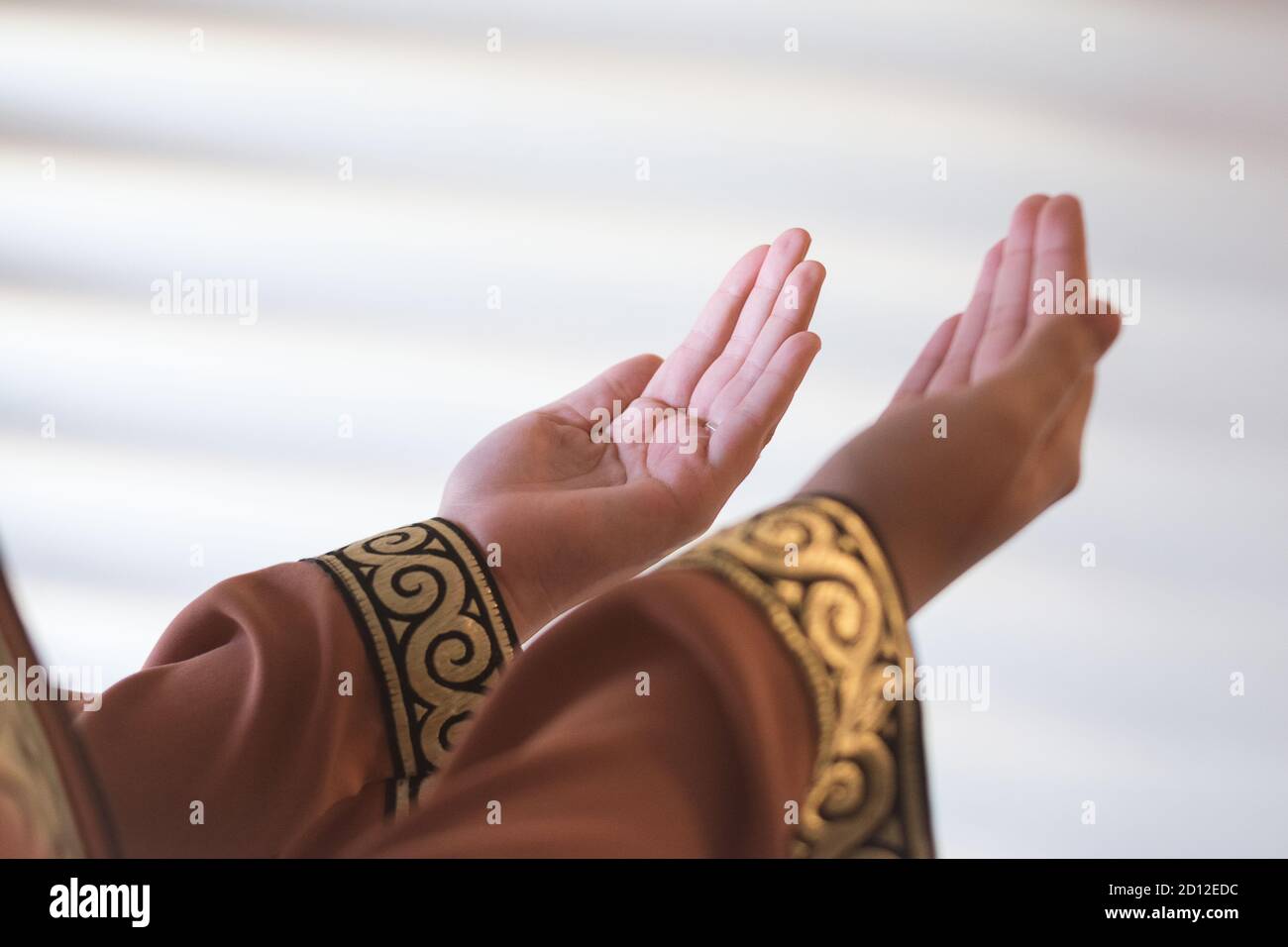 Islamic Dua Concept. Female hands.Peaceful spiritual moments. Hand ...