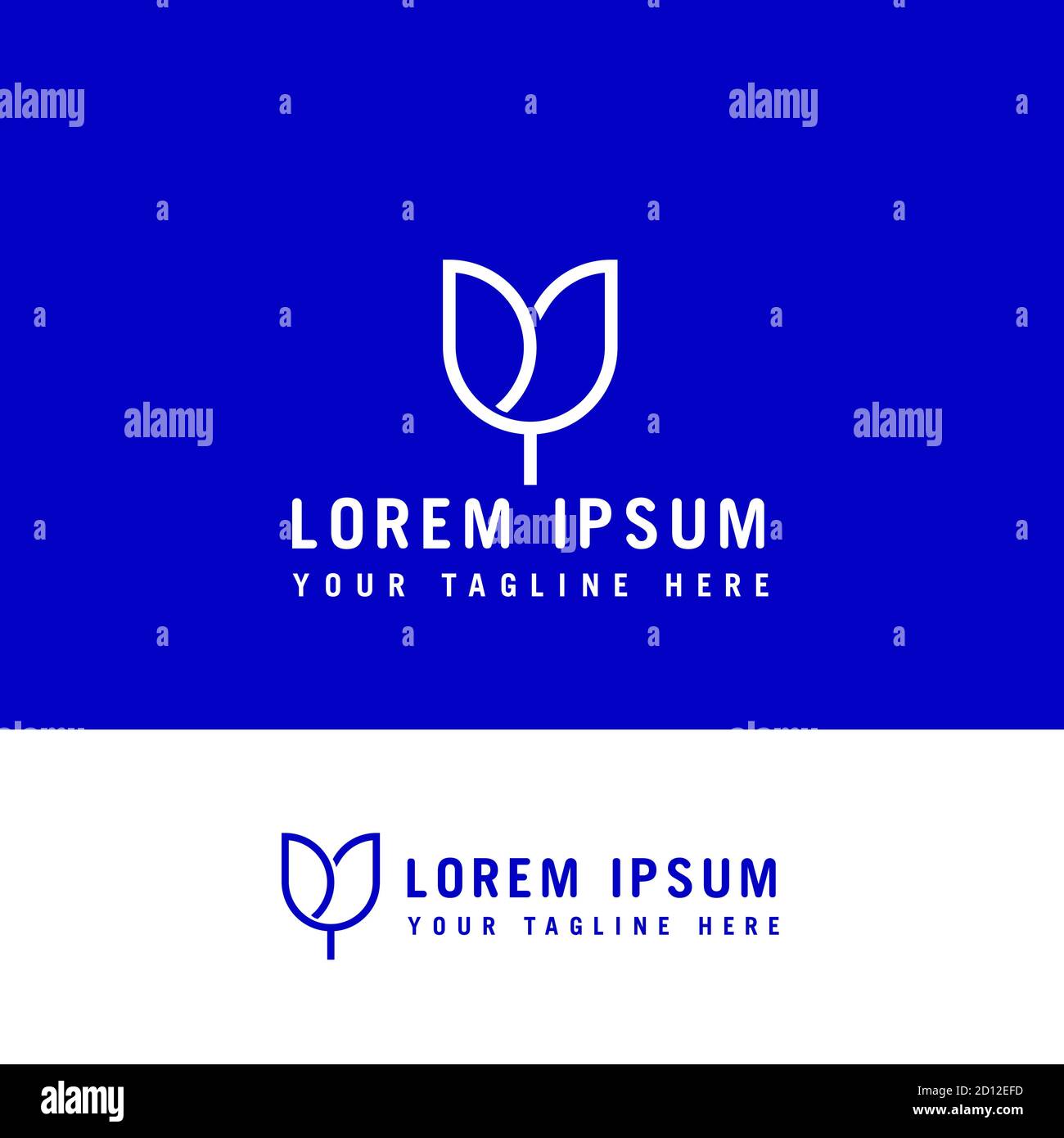 Tulip Flower Line Art Minimalist Line Artwork Logo Design Concept Template Stock Vector Image Art Alamy