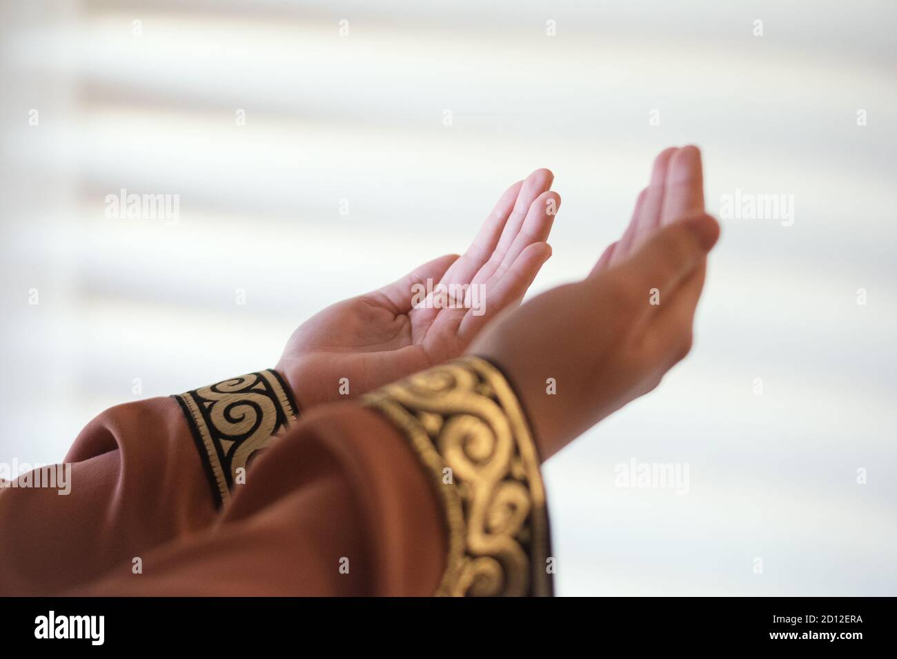 Islamic Dua Concept. Female hands.Peaceful spiritual moments. Hand ...