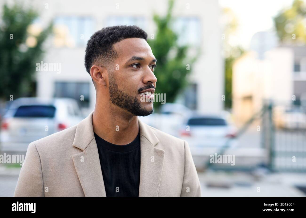 African american man standing hi-res stock photography and images - Alamy
