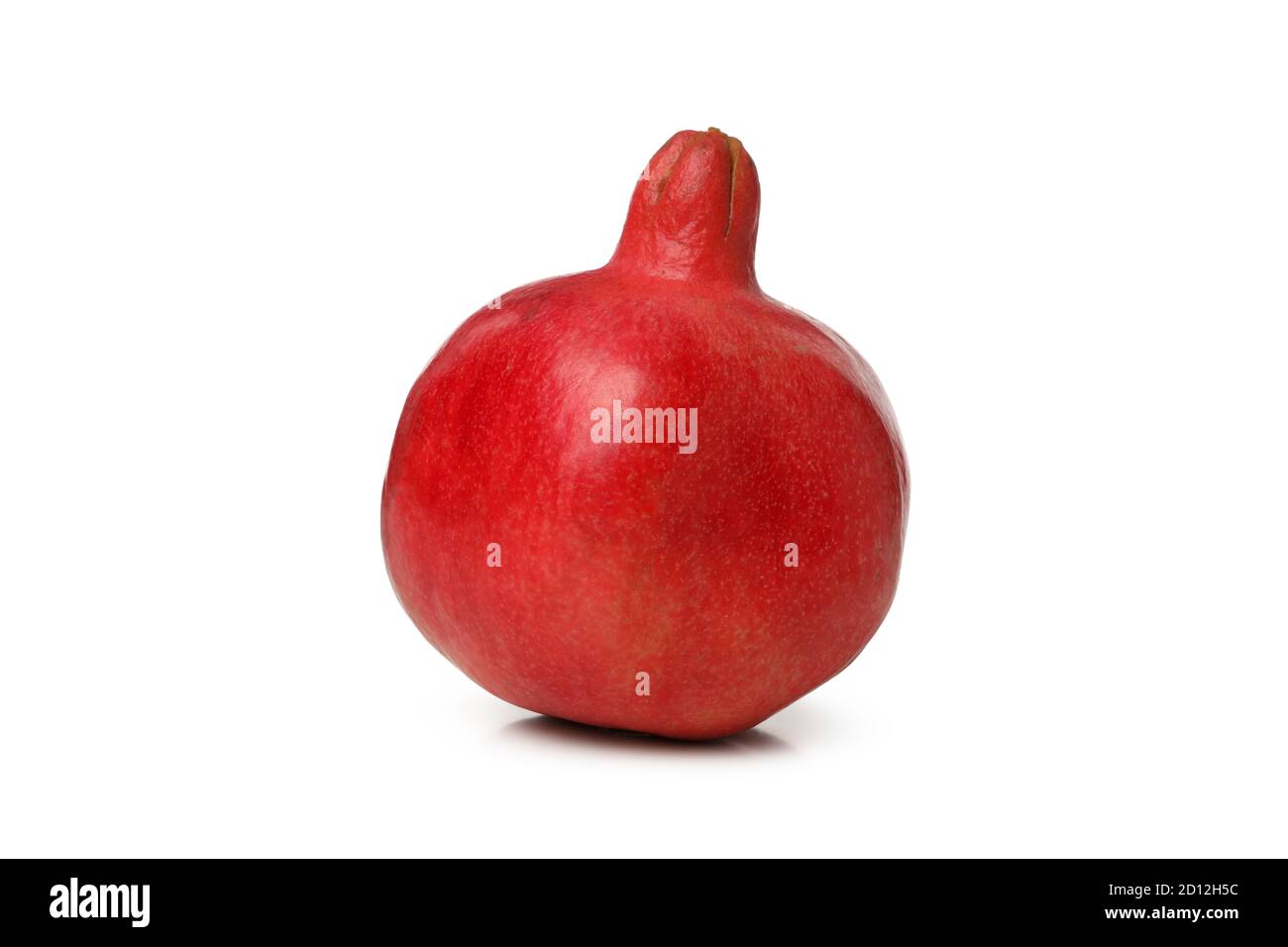 Ripe fresh pomegranate isolated on white background Stock Photo