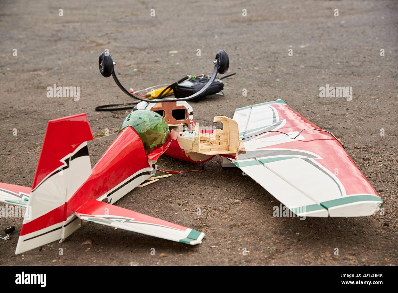 Crashed rc plane cheap
