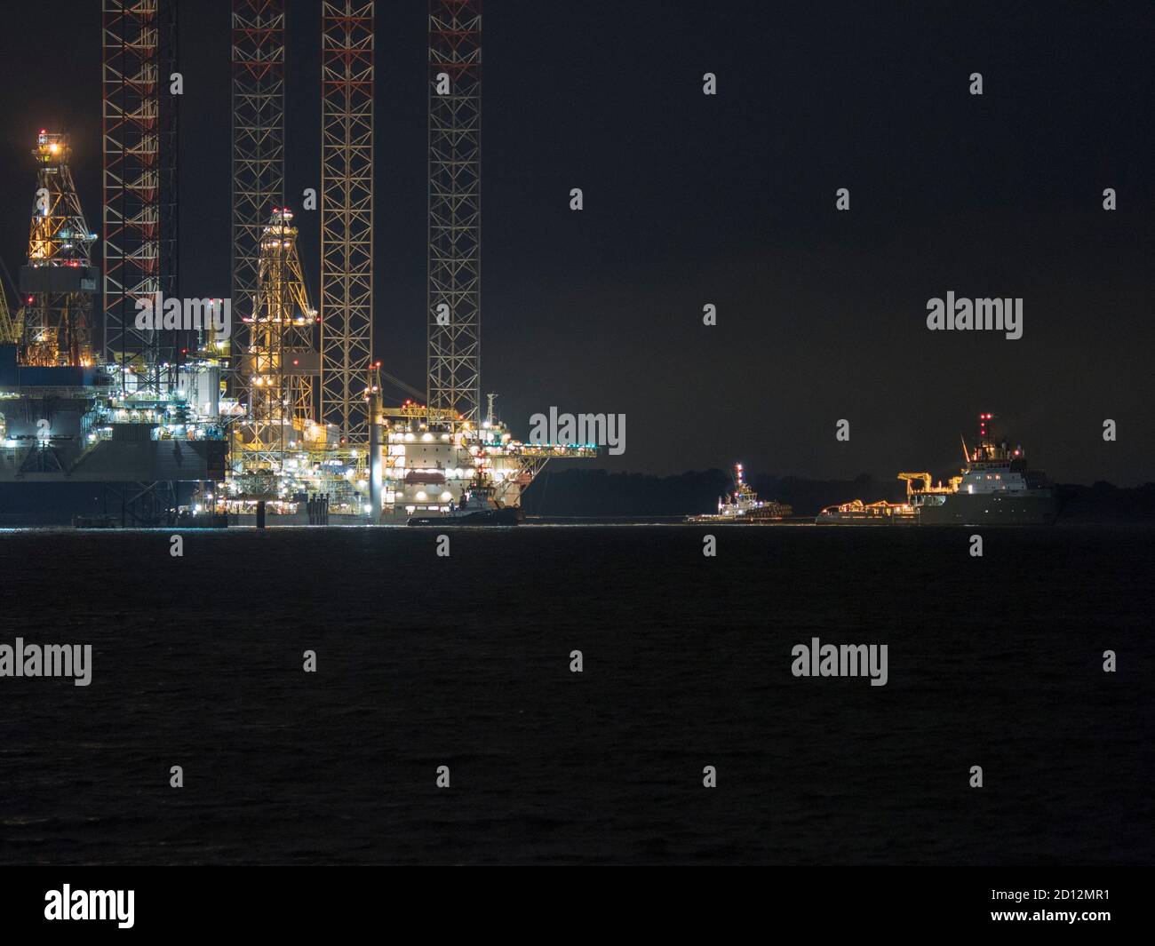 Sheerness, Kent, UK. 5th October, 2020. Borr Drilling 's gas/oil jackup ...
