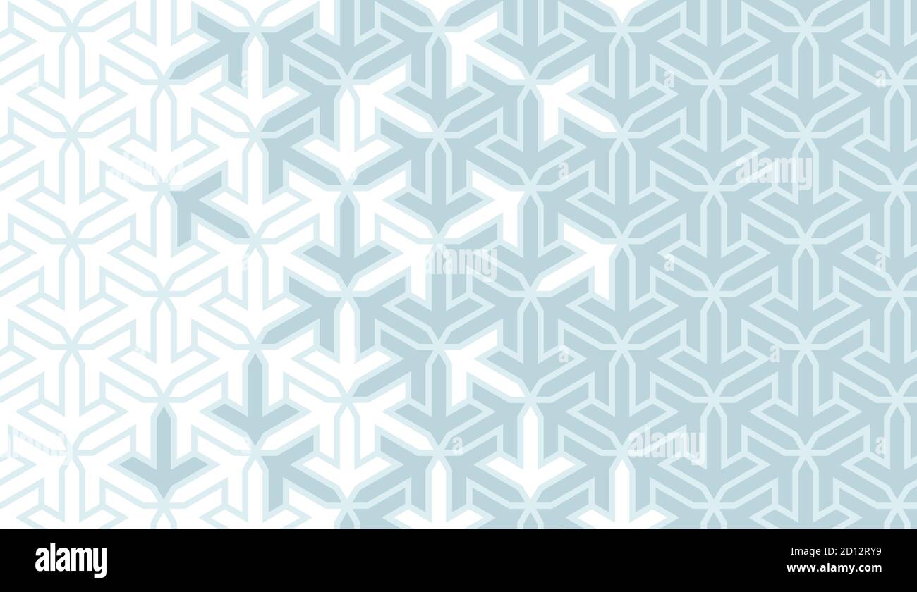 Muslim blue vector geometric pattern. Geometric halftone texture with color tile disintegration Stock Vector