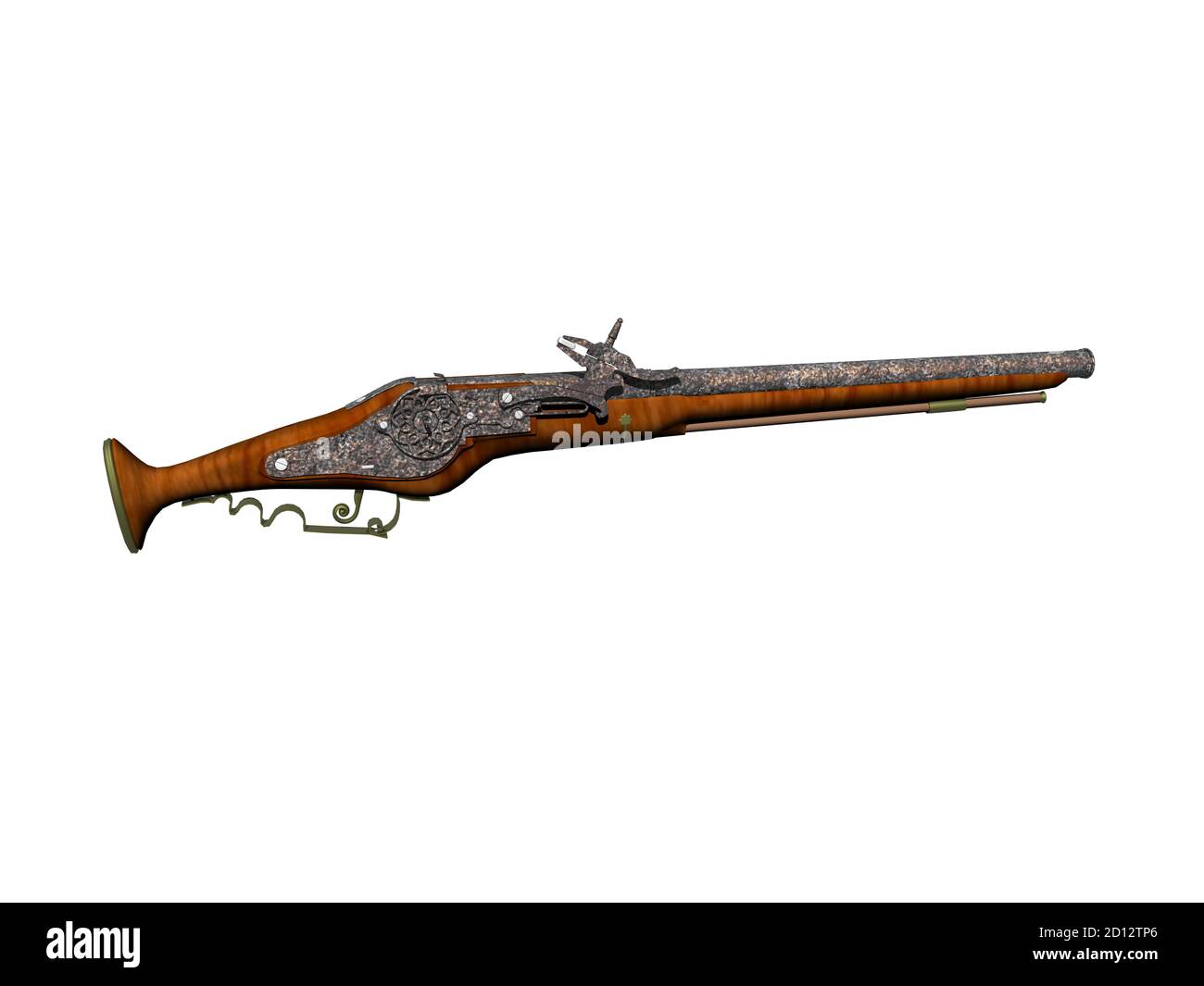 antique handgun as a muzzleloader Stock Photo Alamy
