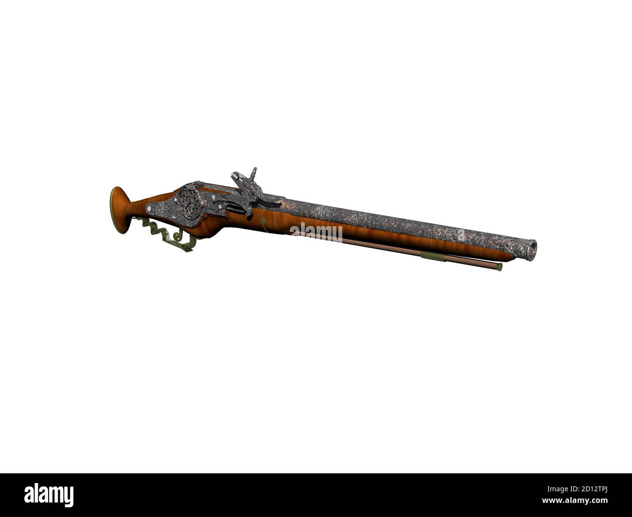 antique handgun as a muzzleloader Stock Photo Alamy