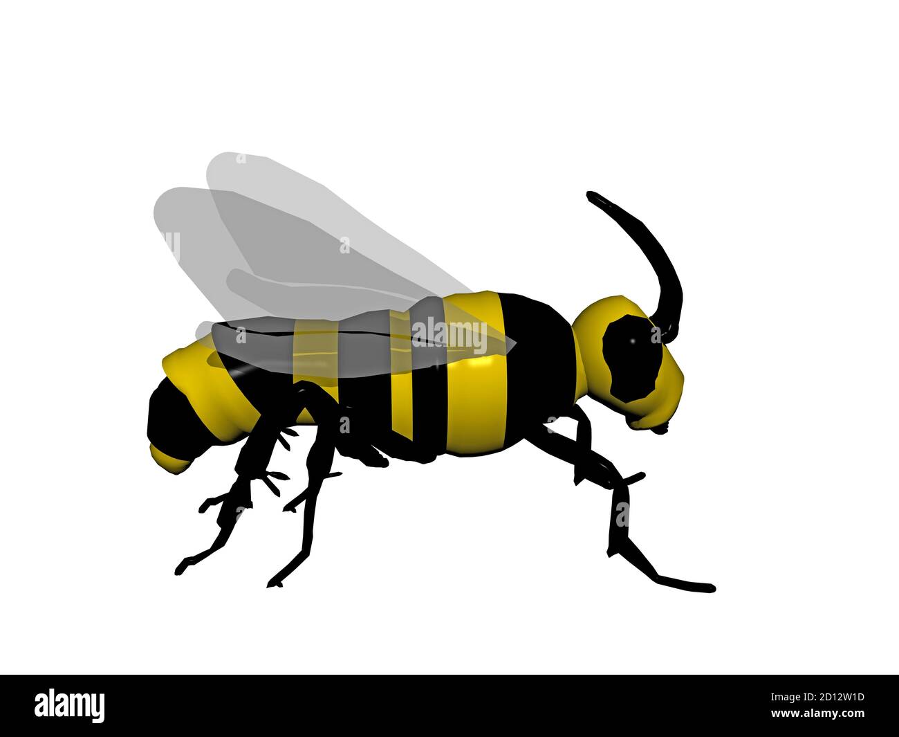 busy bee crawls around Stock Photo Alamy