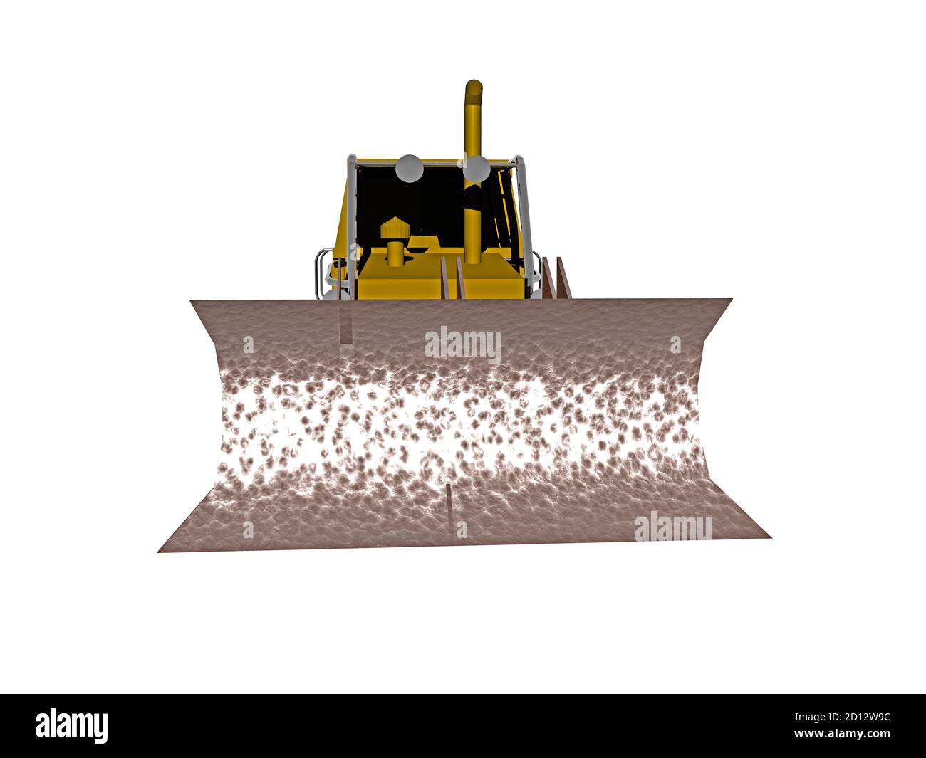 yellow excavator on construction site Stock Photo - Alamy