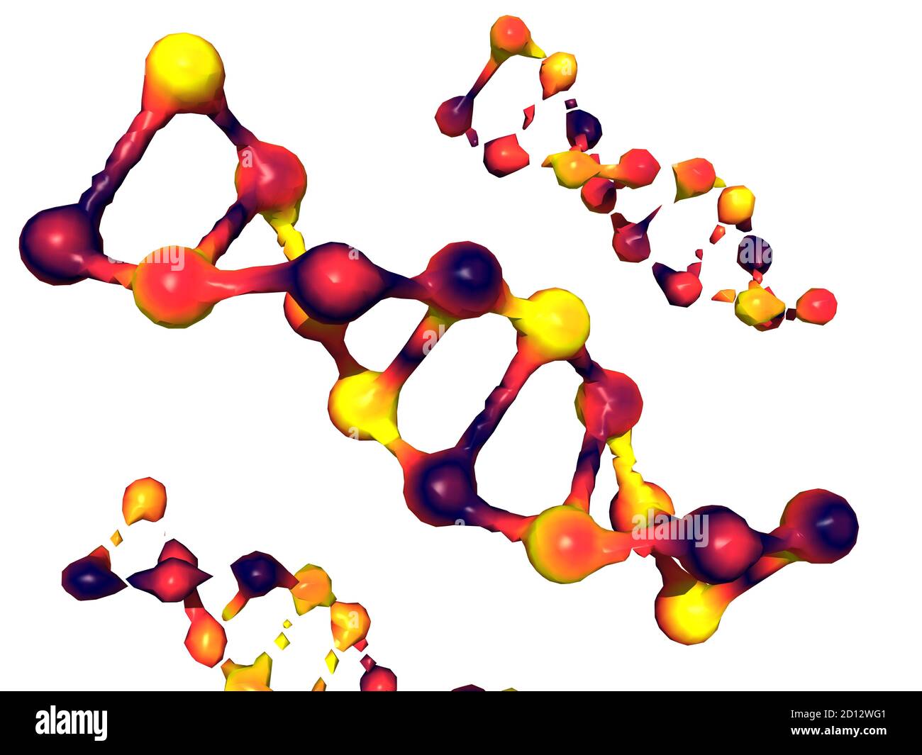 DNA double helix as carrier of the genetic material Stock Photo