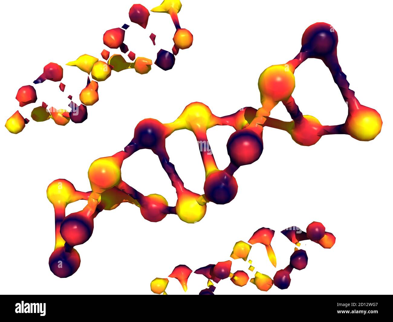 DNA double helix as carrier of the genetic material Stock Photo