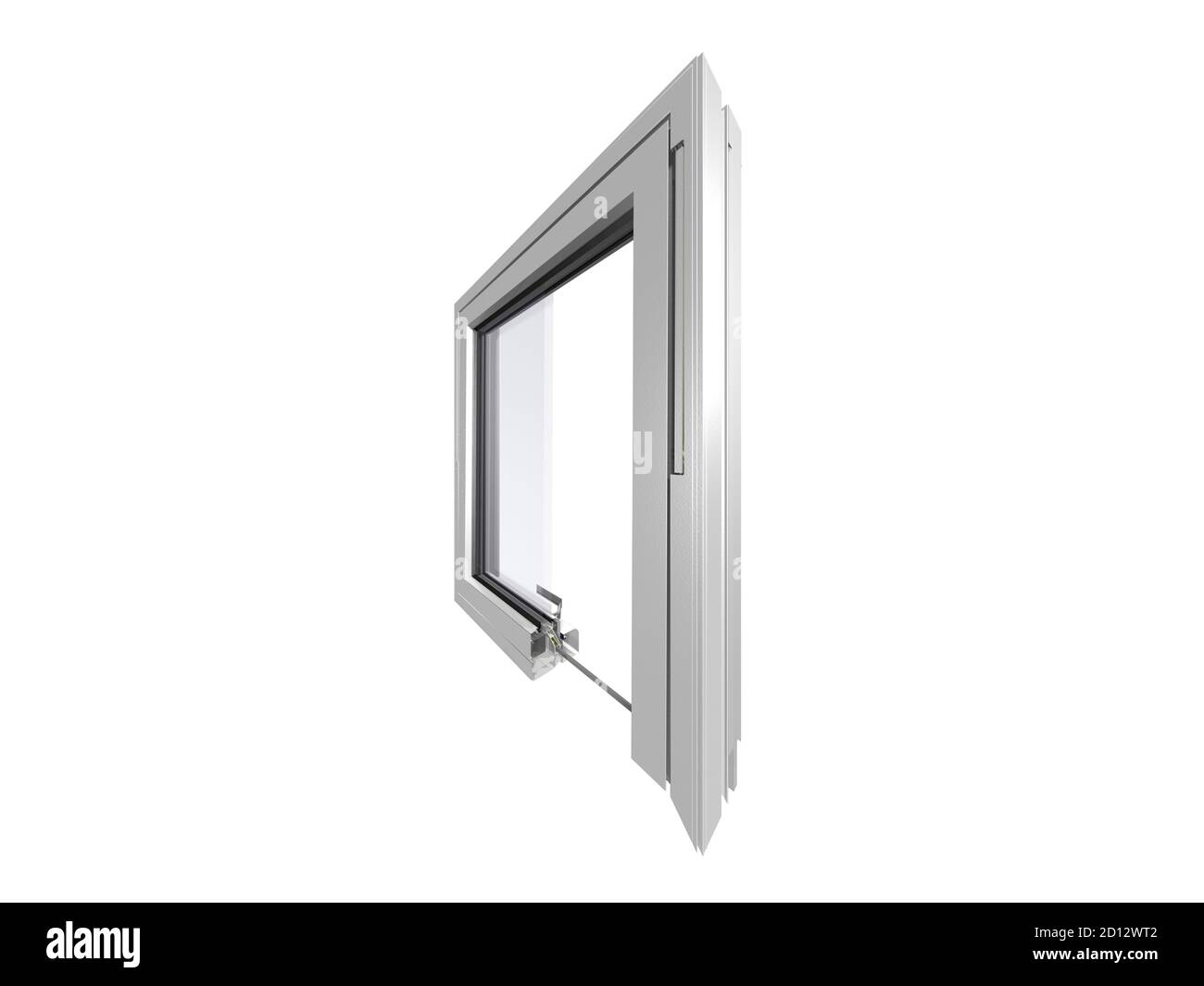 modern hinged insulating glass window Stock Photo Alamy