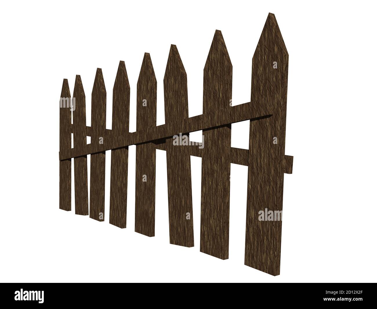 old slate wooden garden fence Stock Photo Alamy