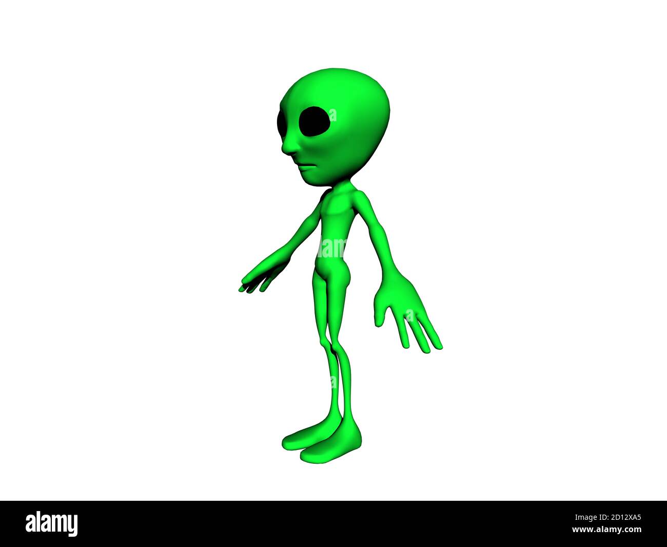 little green alien male Stock Photo - Alamy