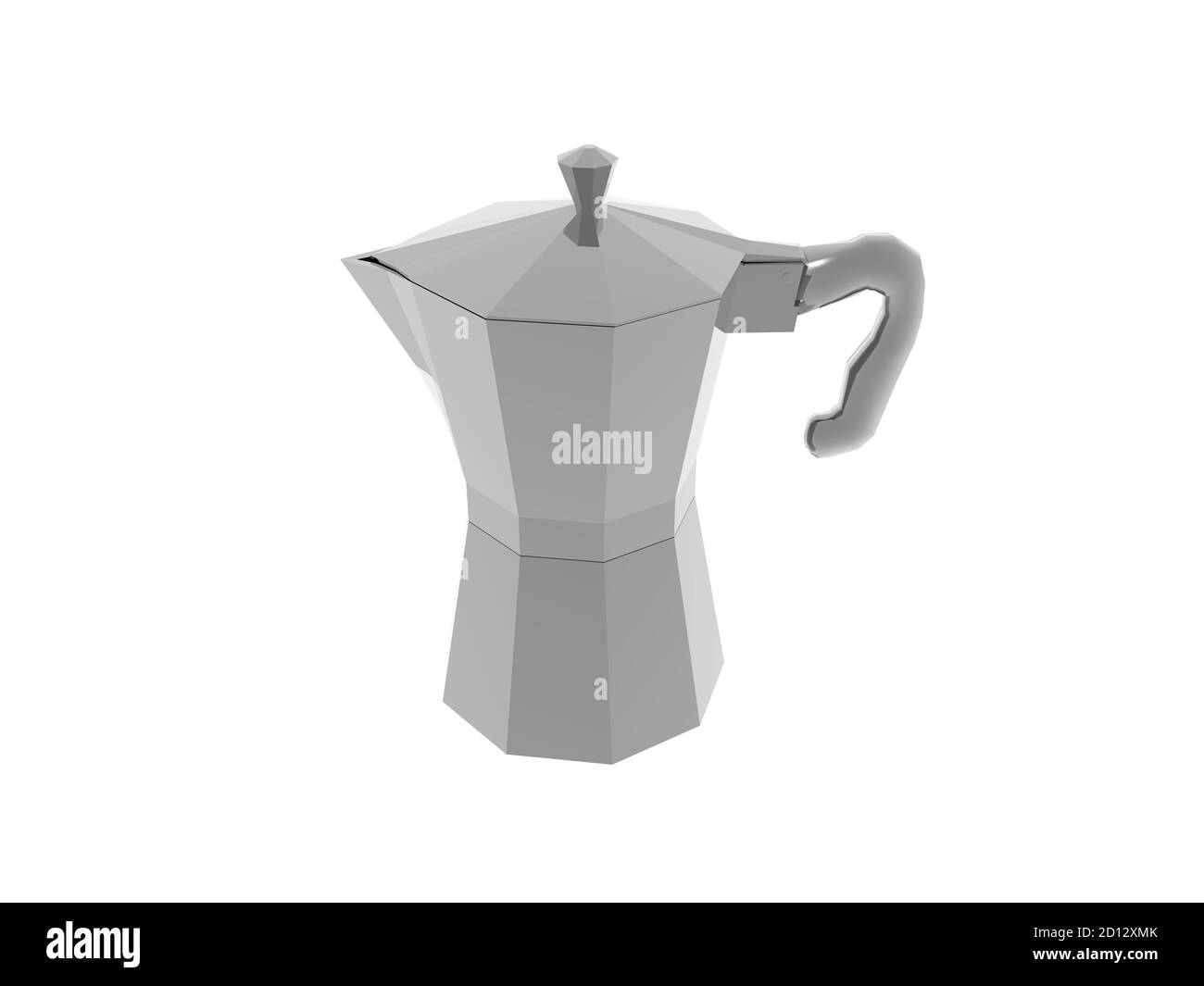 silver Italian espresso pot Stock Photo Alamy