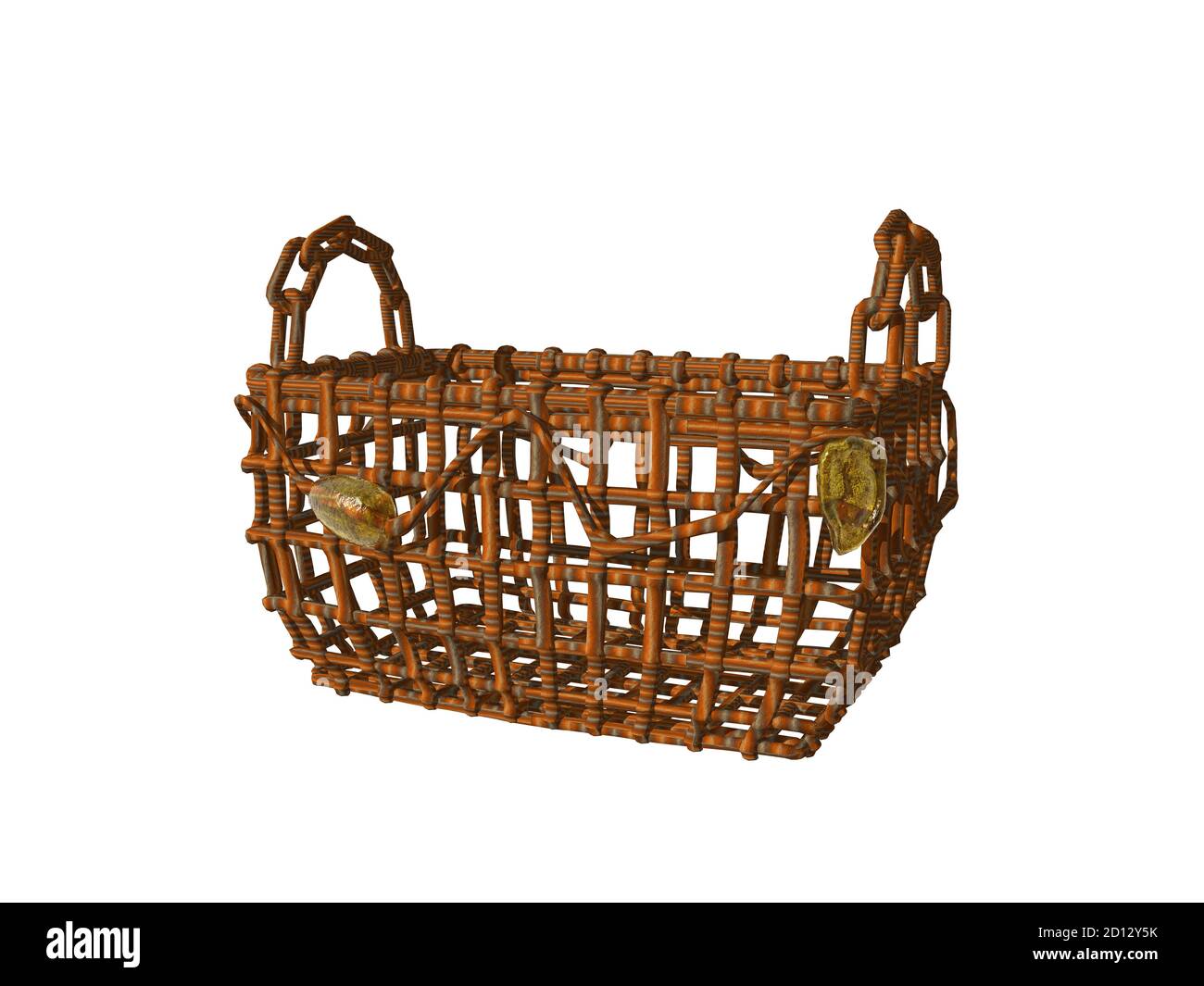 Woven Raffia Basket Bag