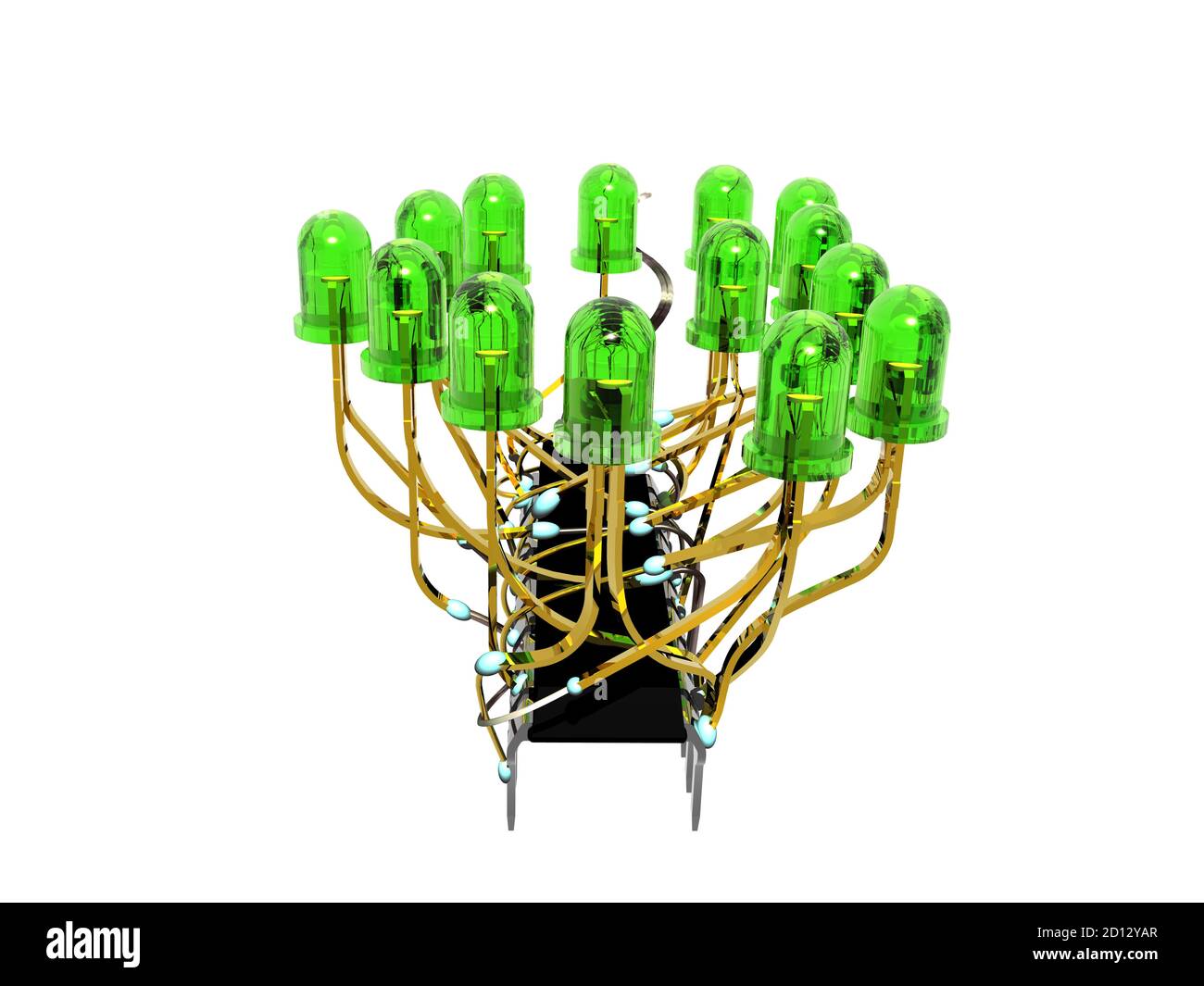 LED lights with transistor control Stock Photo Alamy
