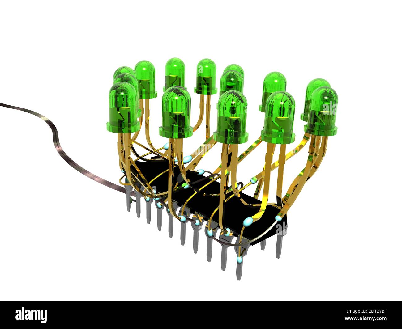 LED lights with transistor control Stock Photo Alamy