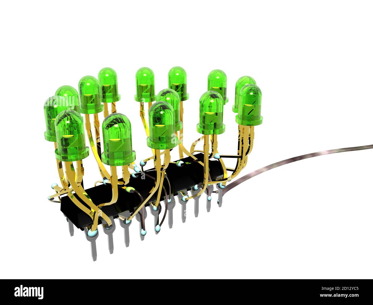 LED lights with transistor control Stock Photo Alamy