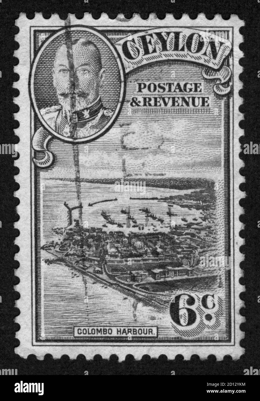 Stamp print in Ceylon Stock Photo Alamy