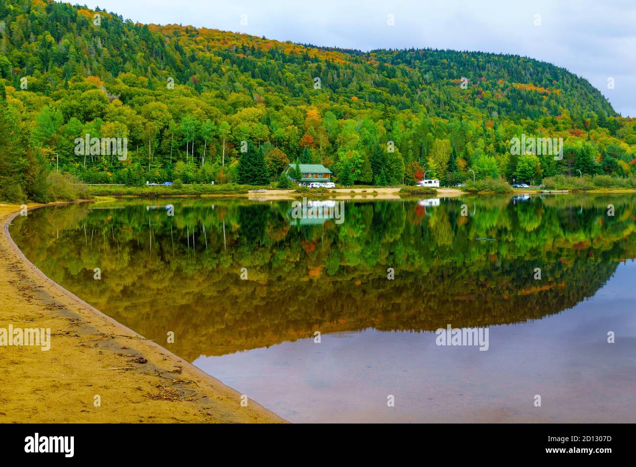 View of the Petit Lac Monroe, in Mont Tremblant National Park, Quebec