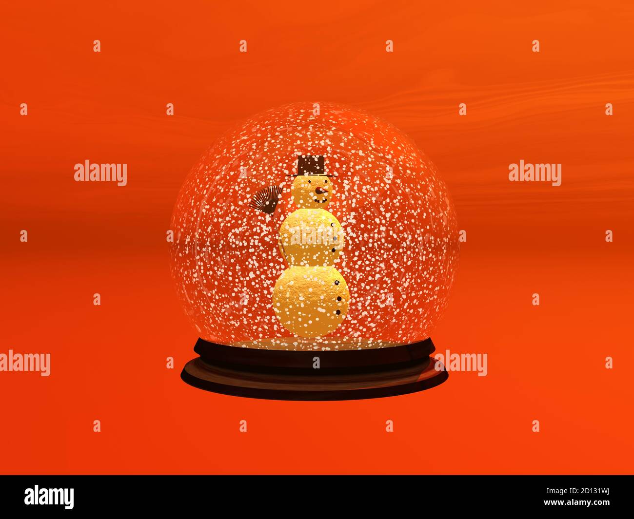 glass snow globe with snowman Stock Photo Alamy