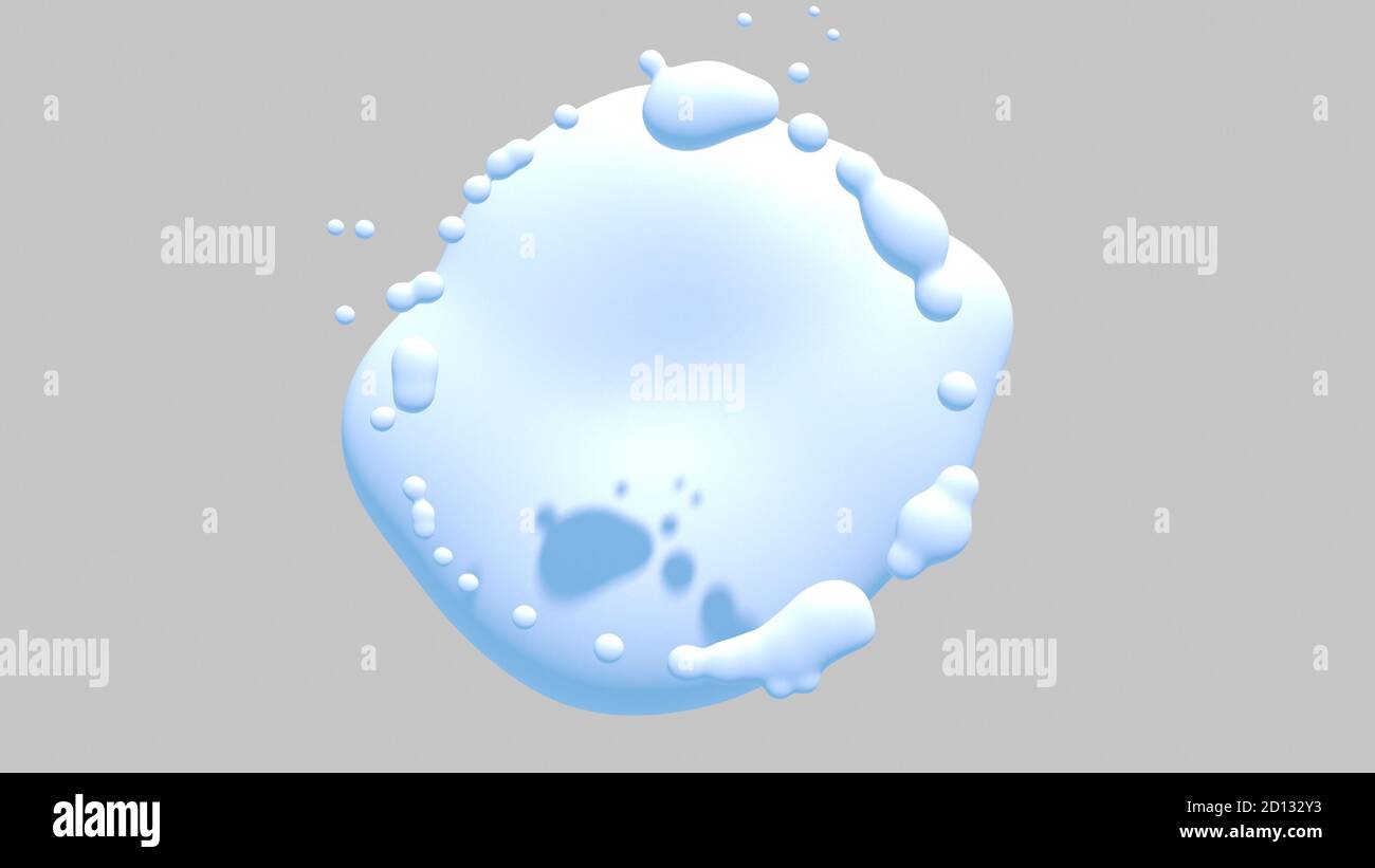 White water drops an white background. 3D rendering Stock Photo - Alamy