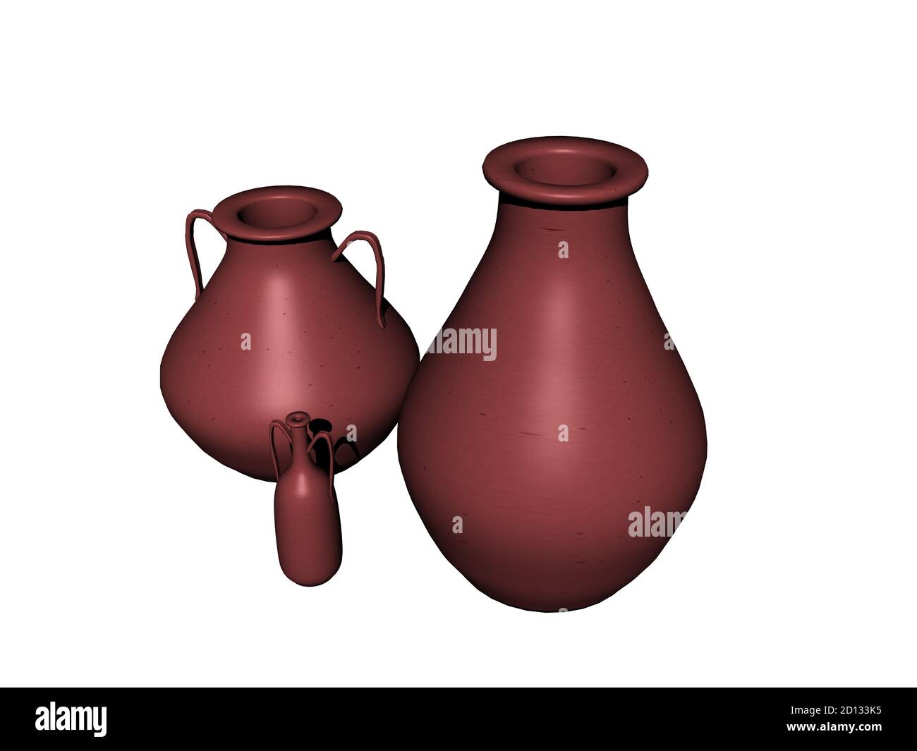 ceramic pottery as jugs with handles Stock Photo Alamy