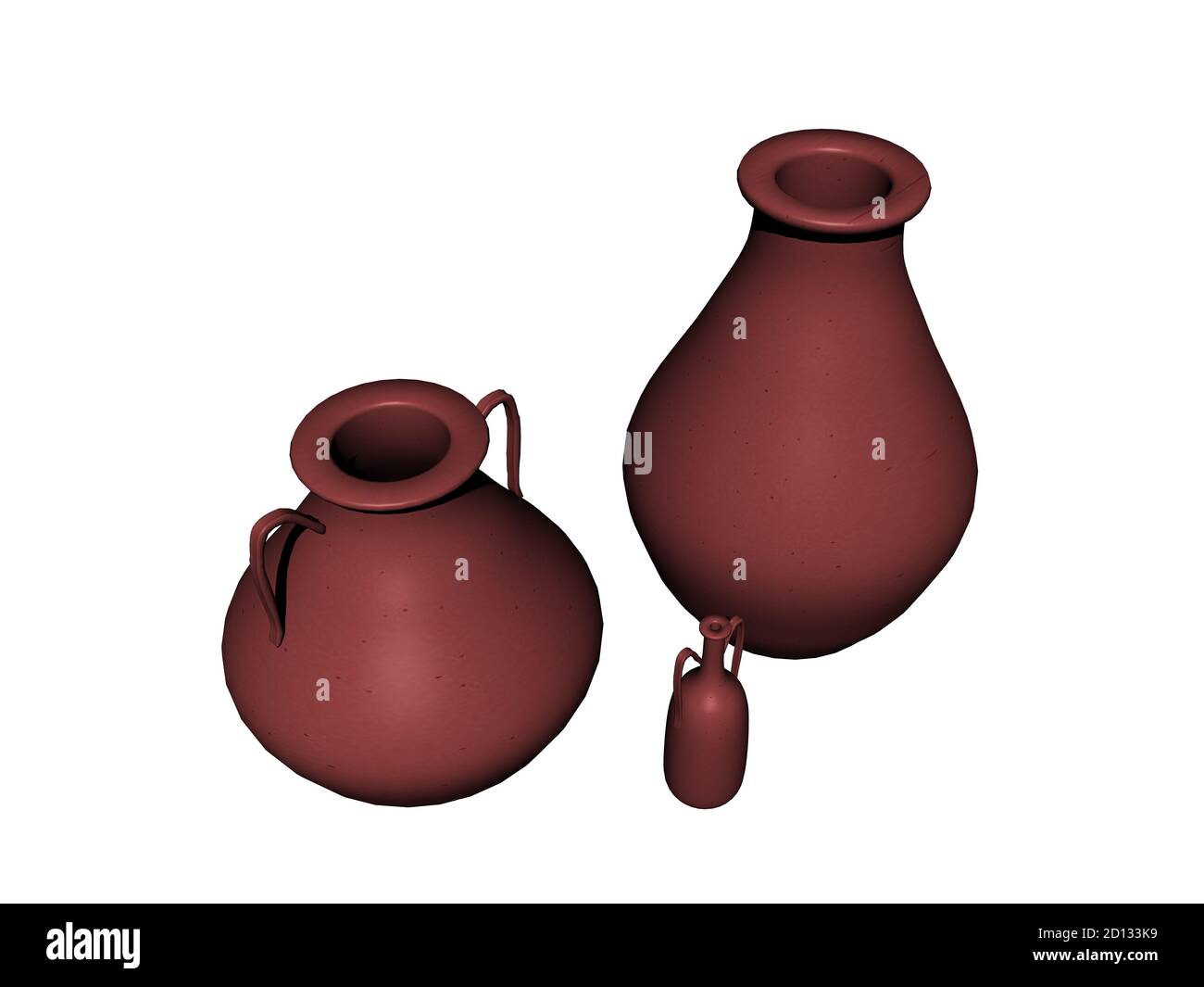 ceramic pottery as jugs with handles Stock Photo Alamy
