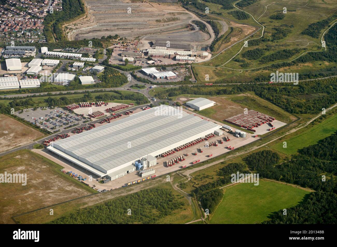Symphony distribution Warehouse, Grimethorpe Barnsley, south Yorkshire, Northern England, UK Stock Photo