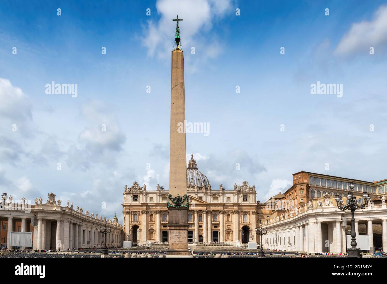 Saint Peter basilica in the Vatican City, Rome, Italy Stock Photo