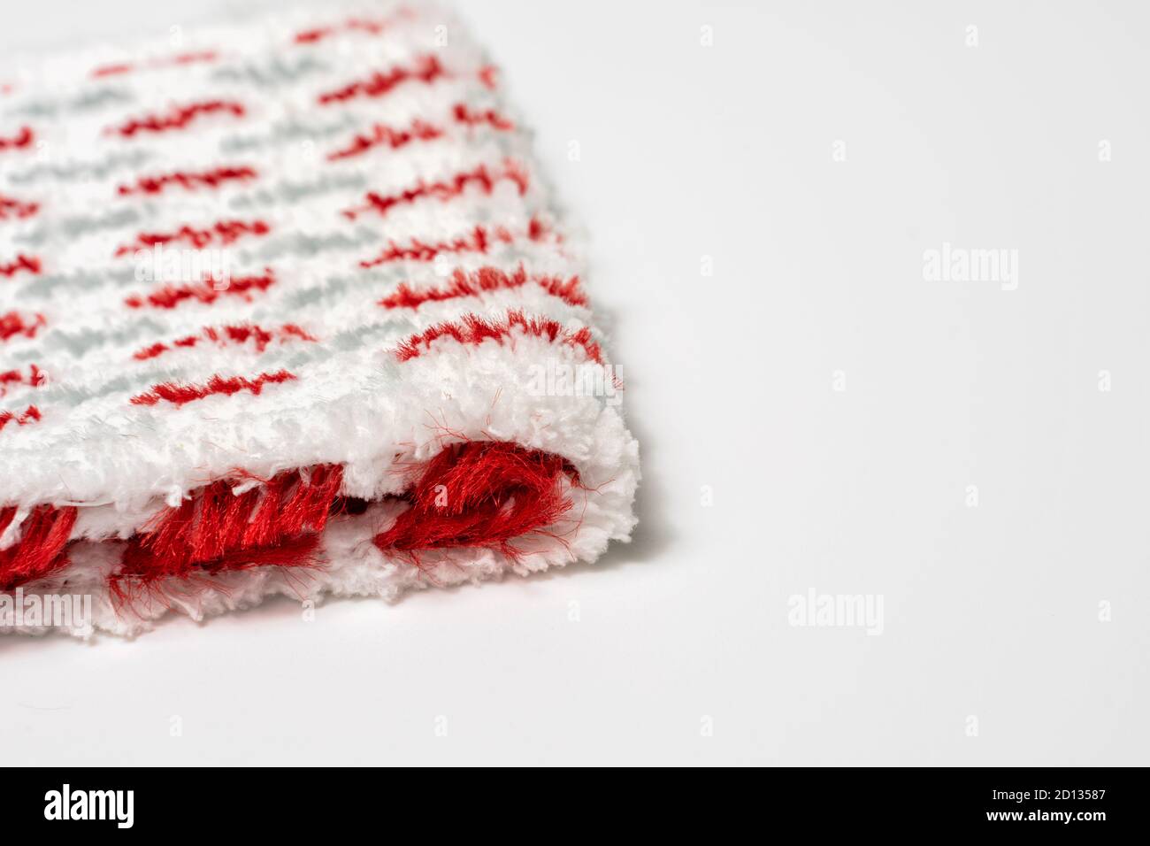 rag for cleaning close-up on a white background. layout for design with ...
