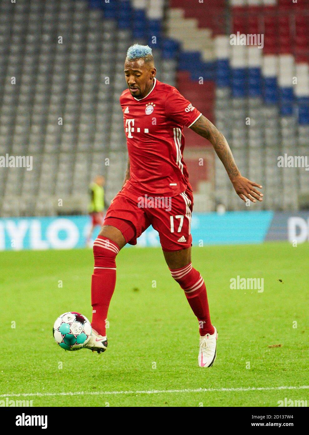 Football Munich Hertha Munich Oct 04 2020 Jerome Boateng Fcb 17 Fc Bayern Muenchen Hertha Bsc Berlin 4 3 1 German Soccer League Munich October 04 2020 Season 2020 2021 Match Day