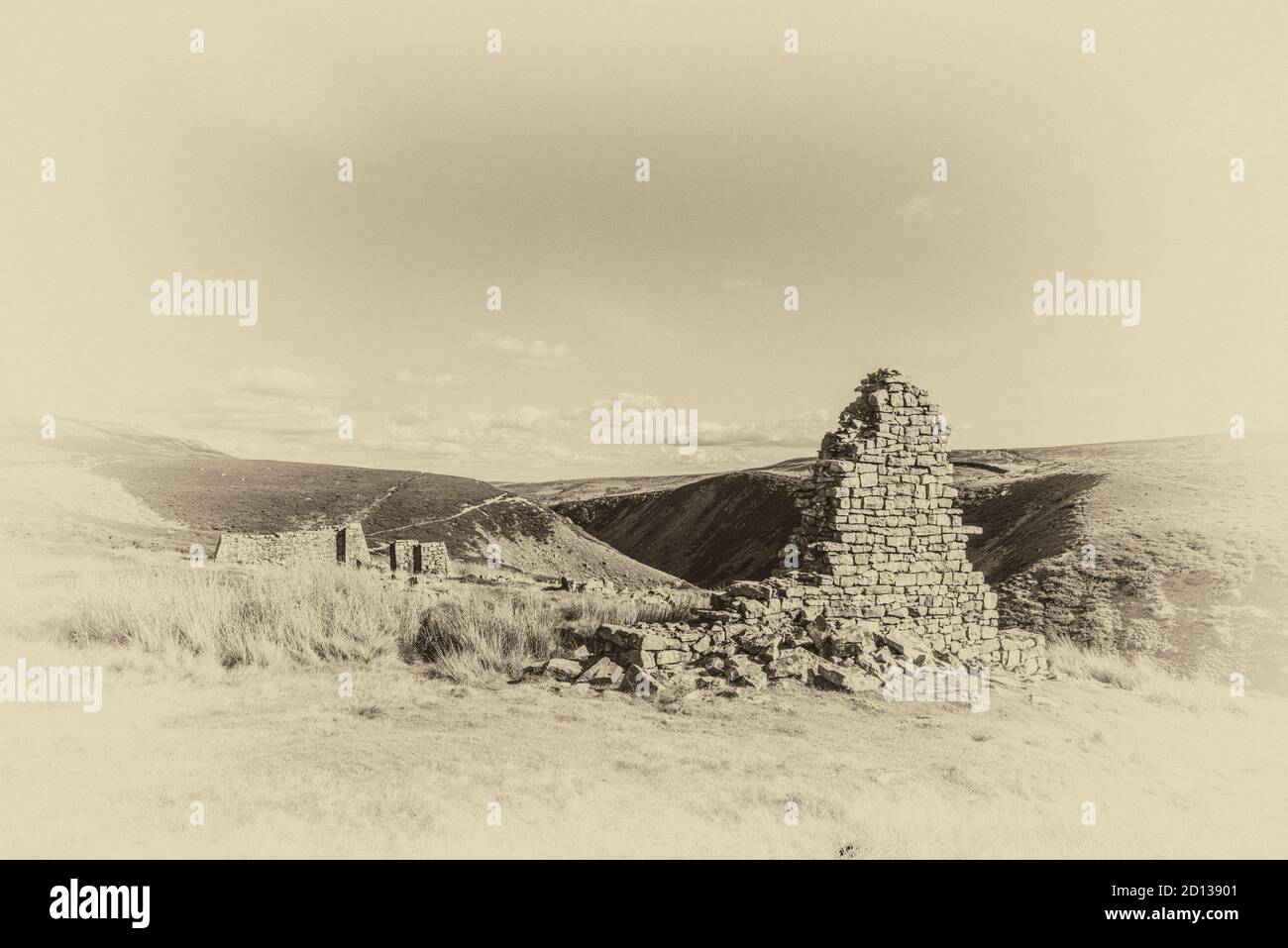 Yorkie Surrender This is the ruins of the abandoned surrender lead mine hi-res stock ...