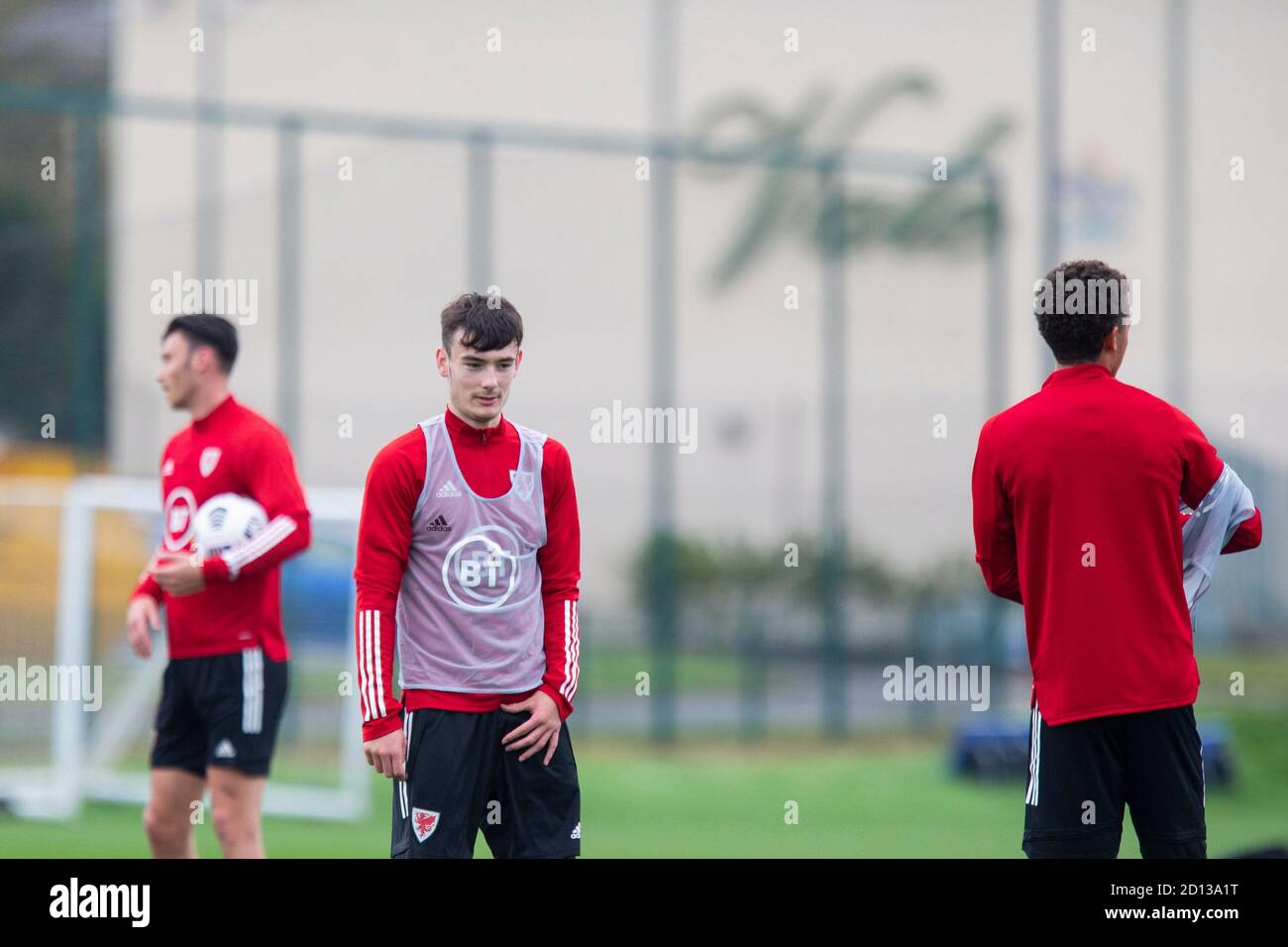 Hensol, Wales, UK. 5th Oct, 2020. Dylan Levitt during Wales national football team training ahead of matches against England, Republic of Ireland and Bulgaria. Credit: Mark Hawkins/Alamy Live News Stock Photo