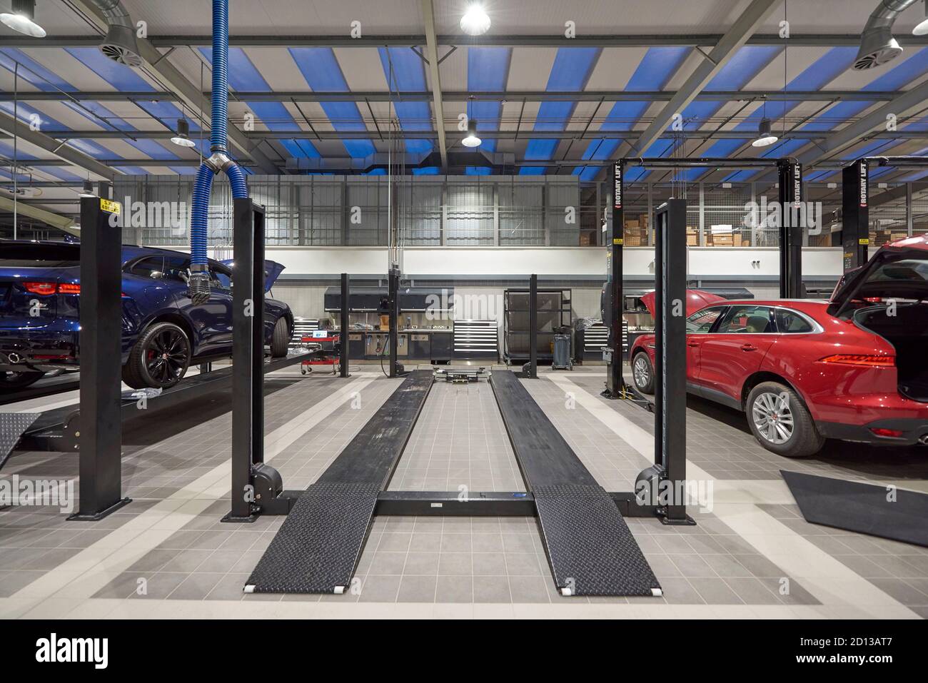 Jaguar Land rover dealership, Boston, eastern England,UK Stock Photo