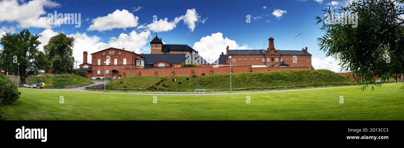 Panoramic view on the old castle and former prison for women in Hameen linna,Finland. Stock Photo