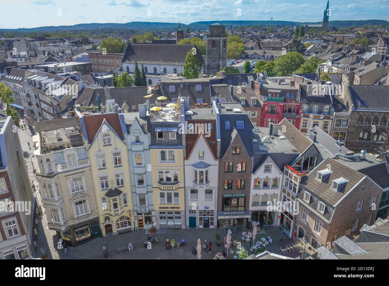 Old buildings, top alleys, Old Town, Aachen, North Rhine-Westphalia, Germany, Altbauten, Spitzgaesschen, Altstadt, Nordrhein-Westfalen, Deutschland Stock Photo