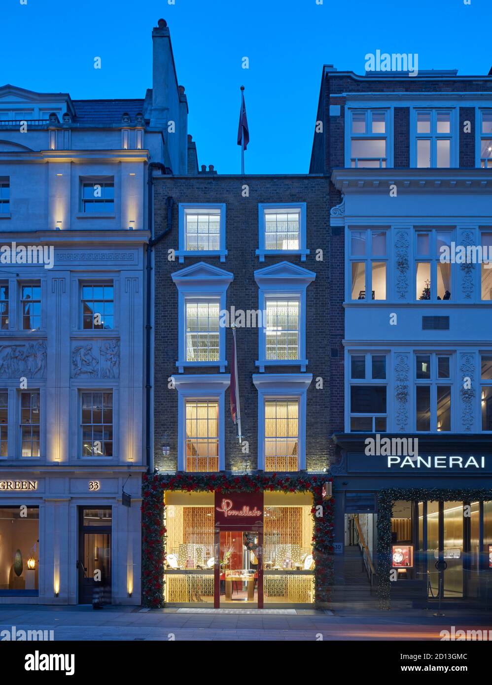 Highend London retail Bond street. London cityscape, streets and