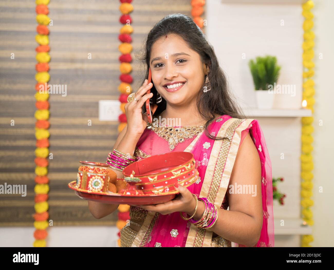 Smiling Indian Woman in traditional 