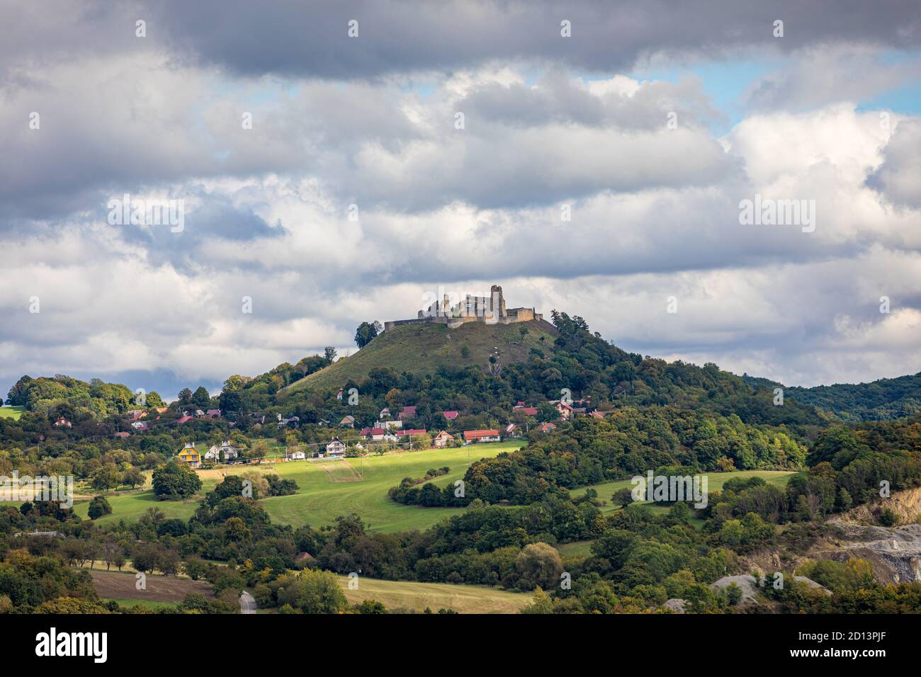 The ruins of the ancient castle Branc - Europe, Slovakia Stock Photo