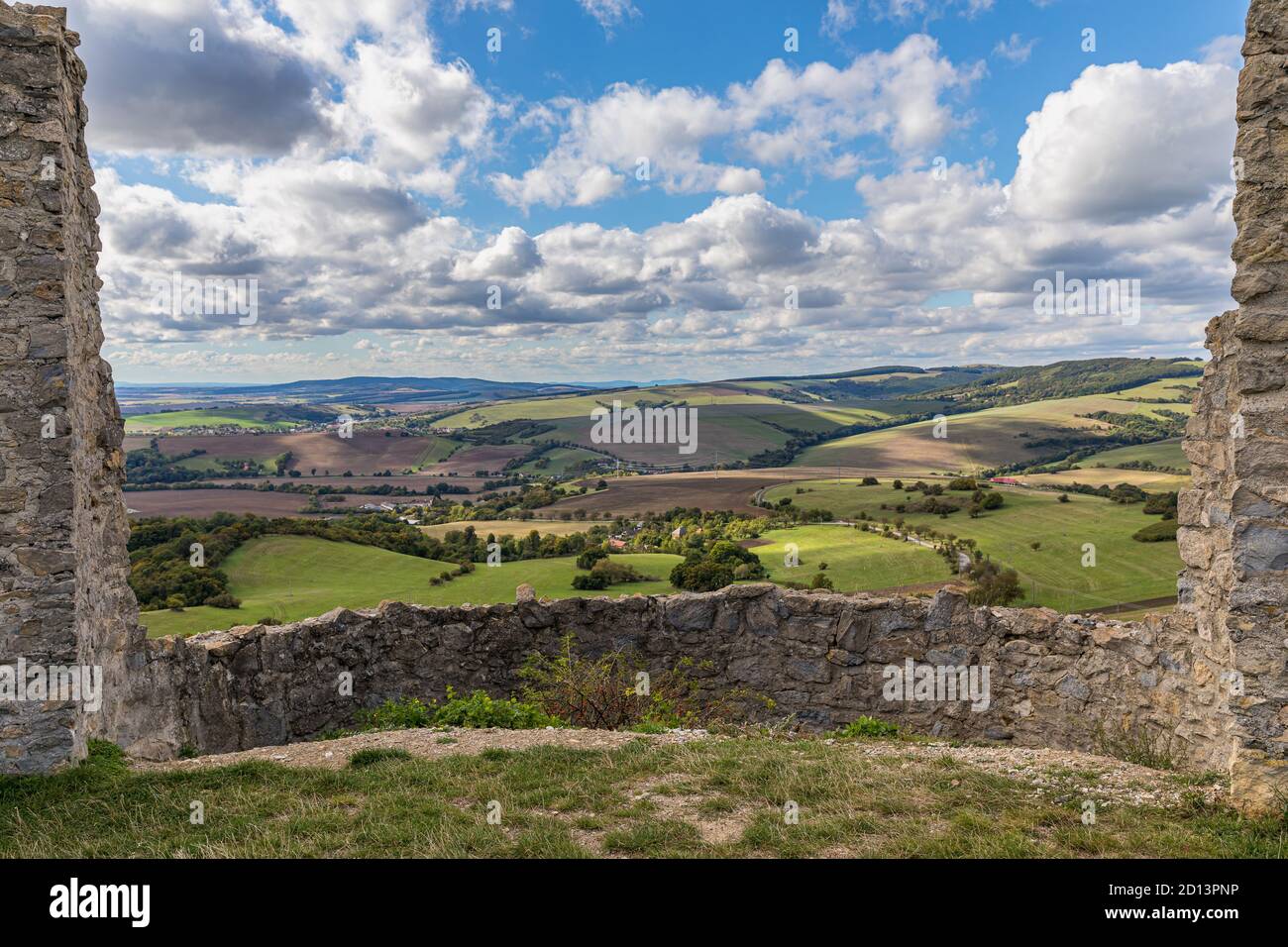 The ruins of the ancient castle Branc - Europe, Slovakia Stock Photo