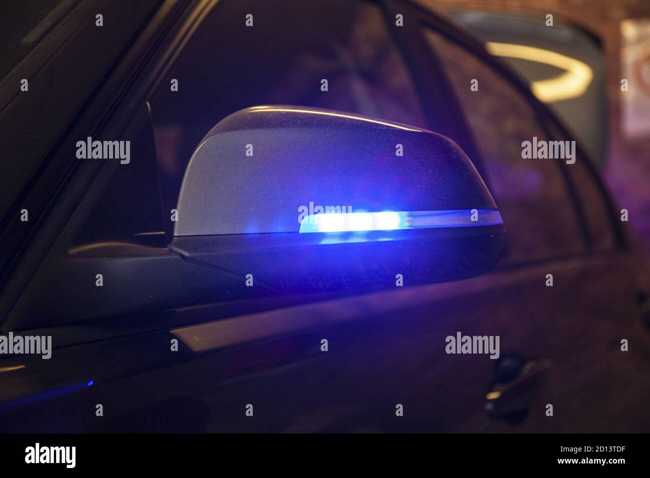 On patrol with road traffic police officer, Hampshire, UK, 20th Jan 2015 Stock Photo