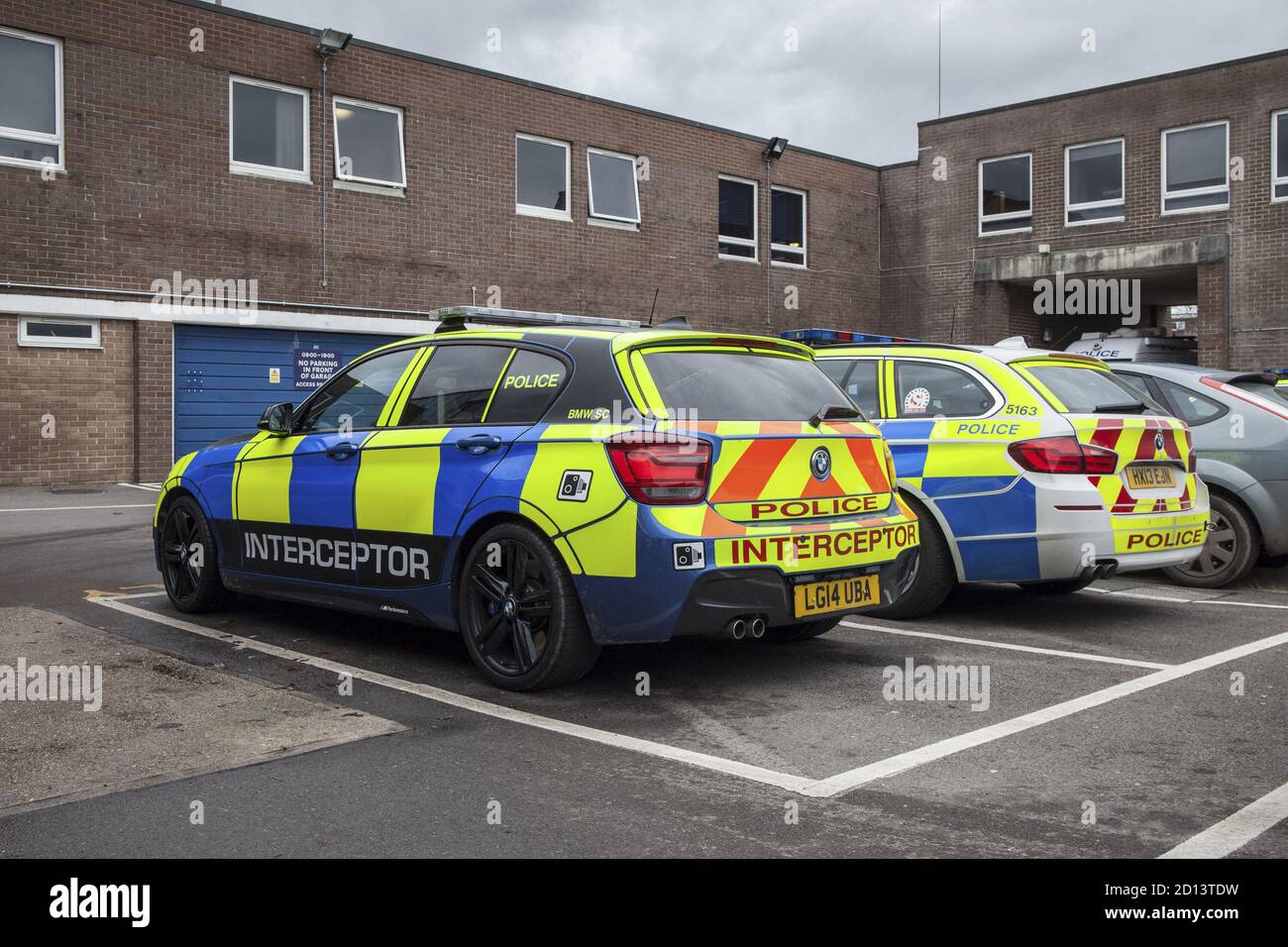 Police cars, Hampshire, UK, 20th Jan 2015 Stock Photo