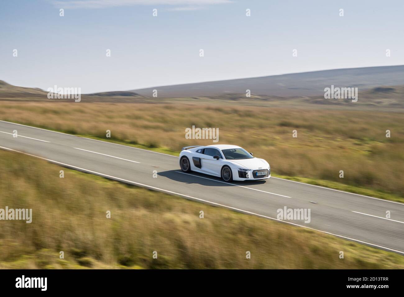 Audi R8 V10 Plus during the road test of the year Stock Photo - Alamy