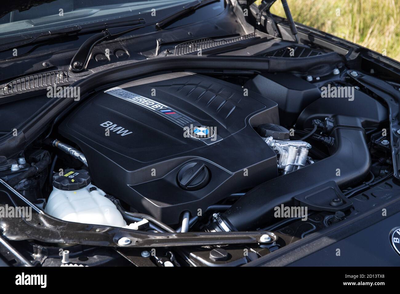 BMW M2 during the road test of the year. Stock Photo